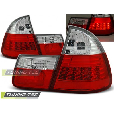 BMW E46 99-05 красно-белая LED