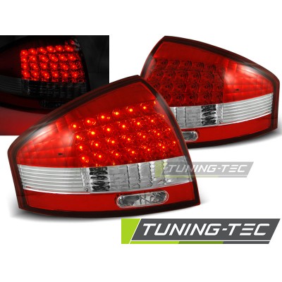 AUDI A6 97-04 красно-белая LED