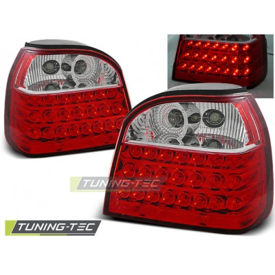 VW GOLF 3 09.91-08.97 красно-белая LED