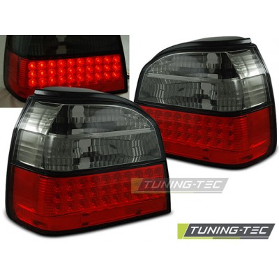 VW GOLF 3 09.91-08.97 красная тонированная LED