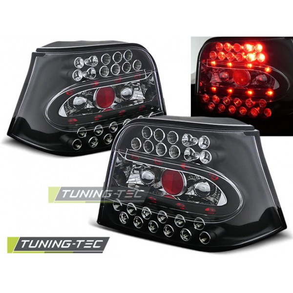 VW GOLF 4 09.97-09.03 черная LED