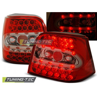 VW GOLF 4 09.97-09.03 красно-белая LED