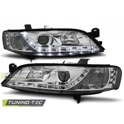 OPEL VECTRA B 11.95-12.98 Оптика альтернативная передняя Daylight c дхо хром