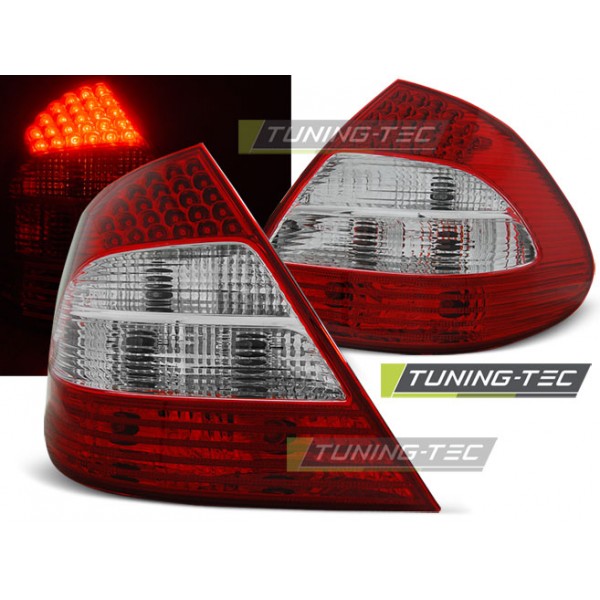 MERCEDES W211 E-KLASA 03.02-04.06 красно-белая LED