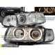 BMW E38 06.94-08.98 H7/H7 Оптика альтернативная передняя ангельские глазки хром