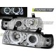 BMW E36 12.90-08.99 C/C Оптика альтернативная передняя ангельские глазки хром