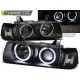 BMW E36 12.90-08.99 C/C Оптика альтернативная передняя ангельские глазки черная