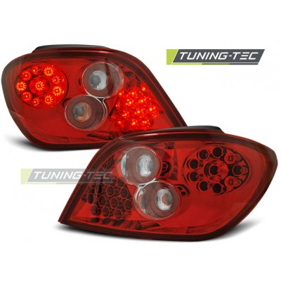 PEUGEOT 307 04.01-07 красно-белая LED