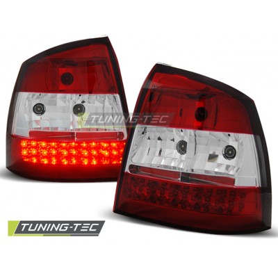 OPEL ASTRA G 09.97-02.04 красно-белая LED