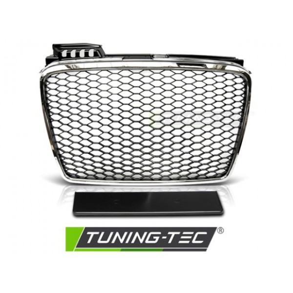 Решетка радиатора AUDI A4 (B7) RS-TYPE 11.04-03.08 хром