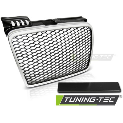Решетка радиатора AUDI A4 (B7) RS-TYPE 11.04-03.08 матововая SILVER