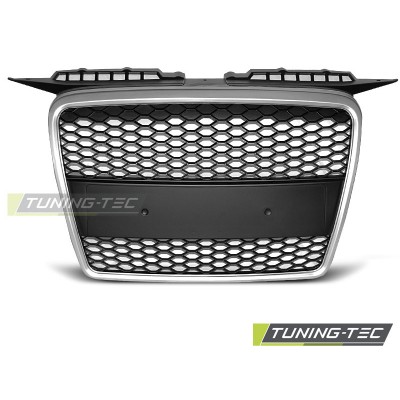 Решетка радиатора AUDI A3 RS-TYPE 06.05-03.08 матововая SILVER