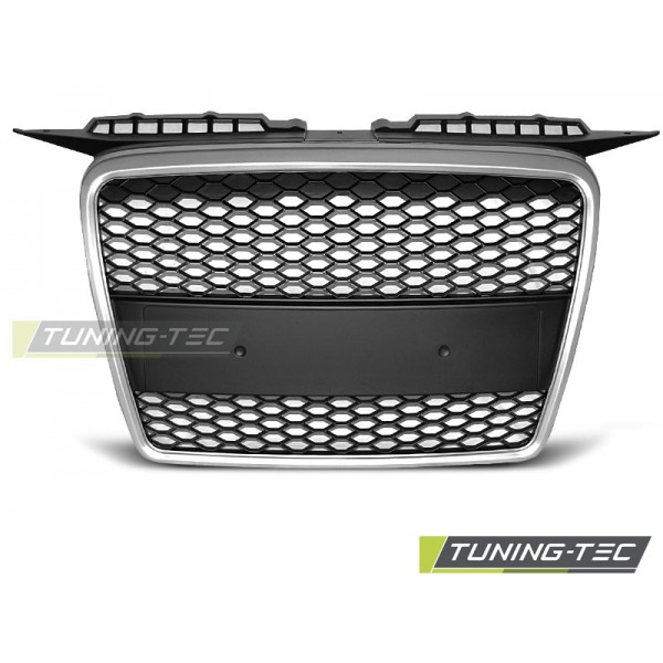 Решетка радиатора AUDI A3 RS-TYPE 06.05-03.08 матововая SILVER