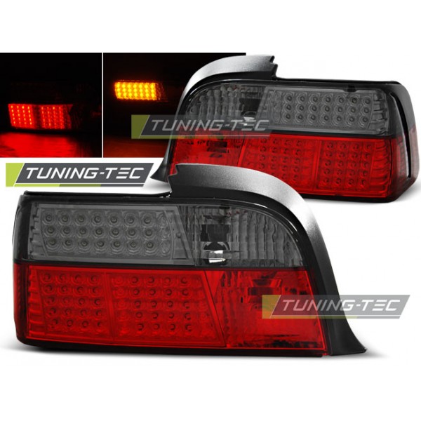 BMW E36 12.90-08.99 Coupe красная тонированная LED
