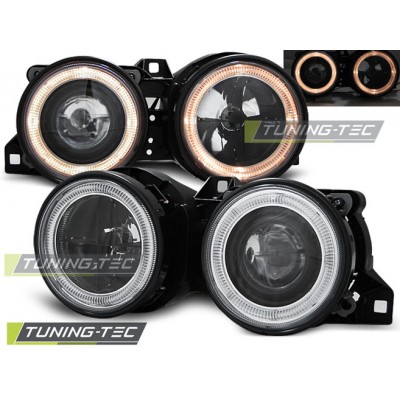 BMW E30 11.82-06.94 Оптика альтернативная передняя ангельские глазки черная