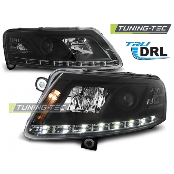 AUDI A6 C6 04.04-08 DRU DRL черная H7