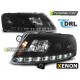 AUDI A6 C6 04.04-08 Оптика альтернативная передняя TRU DRL XENON D2S черная XENON