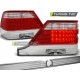 MERCEDES W140 95-10.98 красно-белая LED
