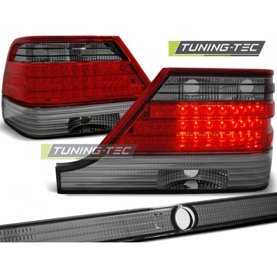 MERCEDES W140 95-10.98 красная тонированная LED