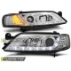 OPEL VECTRA B 11.96-12.98 Оптика альтернативная передняя Daylight c дхо хром светодиодный сигнал поворота