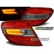 Фонари Tuning-Tec LED Bar Mercedes W204 C-klasse (2007-2010) красно-тонированные