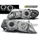 BMW E46 09.01-03.05 Оптика альтернативная передняя ангельские глазки хром