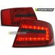 Оптика альтернативная задняя LED взамен штатных светодиодных Audi A6 C6 (2004-2008) красно-тонированная