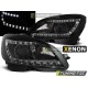 MERCEDES W204 07-10 Оптика альтернативная передняя Daylight c дхо черная D1S