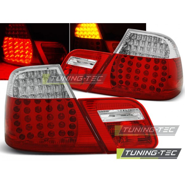 BMW E46 04.99-03.03 Coupe красно-белая LED