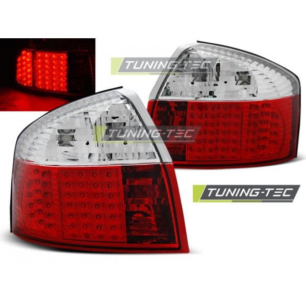 AUDI A4 10.00-10.04 красно-белая LED