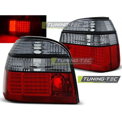 VW GOLF 3 09.91-08.97 красная тонированная LED