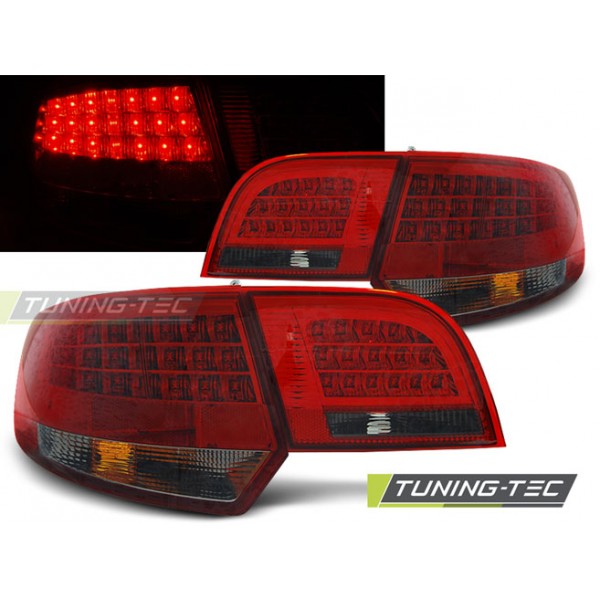 Фонари LED тюнинг Audi A3 8P Sportback (2003-2008) красно-тонированные