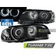BMW E46 04.99-03.03 Coupe Cabrio Оптика альтернативная передняя ангельские глазки CCFL черная