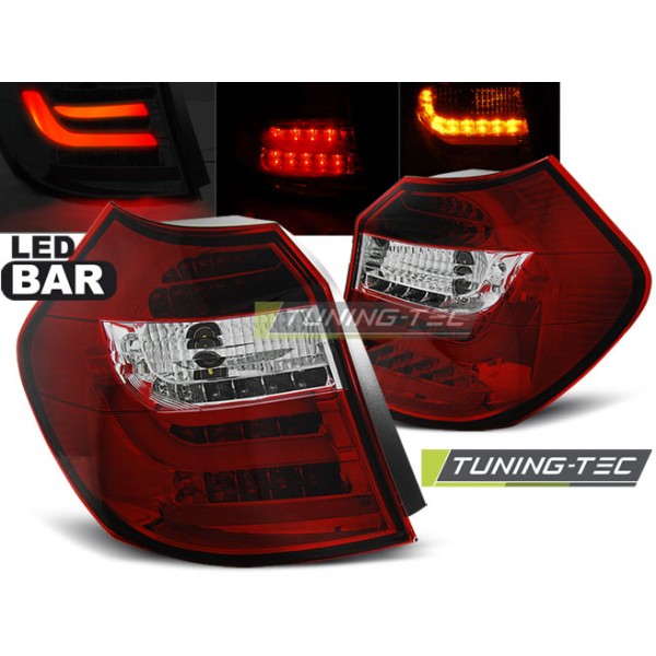 Фонари LED Bar тюнинг BMW e87/e81 LCI 1 серия (2007-2011) красно-белые