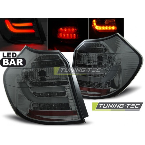 Фонари LED Bar тюнинг BMW e87/e81 LCI 1 серия (2007-2011) тонированные