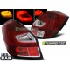 SKODA FABIA II 07-06.14 красно-белая LED BAR