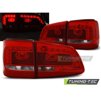 Фонари светодиодные тюнинг Volkswagen Touran (2010-...) красно-белые