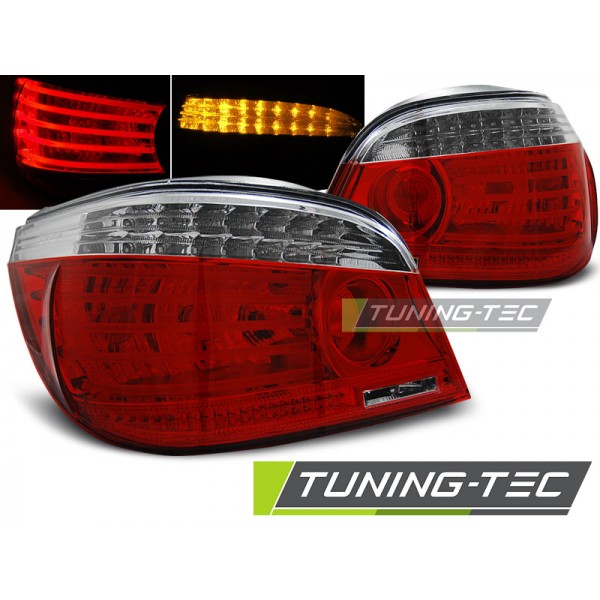 BMW E60 07.03-07 красно-белая LED
