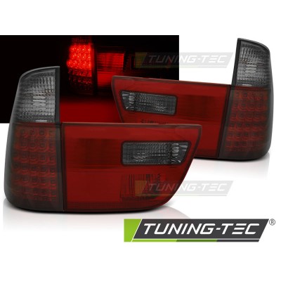 BMW X5 E53 09.99-06 красная тонированная LED