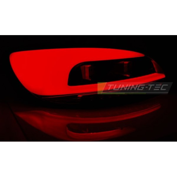 Фонари LED Bar тюнинг Volkswagen Scirocco III (2008-2014) красно-белые