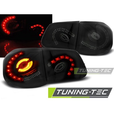 VW TIGUAN 10.07-11 тонированная черная LED BAR