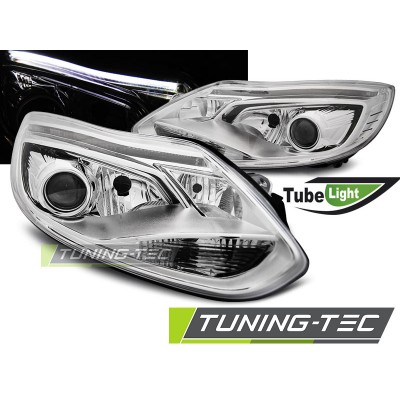 FORD FOCUS MK3 11-10.14 TUBE LIGHTS хром