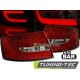 Фонари LED Bar тюнинг вместо штатных светодиодных фонарей Audi A6 C6 (2004-2008) красно-белые