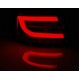 Фонари LED Bar тюнинг вместо штатных светодиодных фонарей Audi A6 C6 (2004-2008) красно-белые