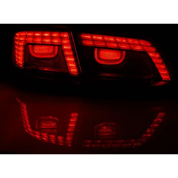 Оптика альтернативная задняя LED Volkswagen Passat B7 седан (2010-2014) красно-тонированная
