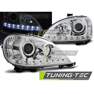 MERCEDES W163 ML M-KLASA 03.98-08.01 Оптика альтернативная передняя Daylight c дхо хром