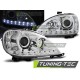 MERCEDES W163 ML M-KLASA 03.98-08.01 Оптика альтернативная передняя Daylight c дхо хром