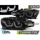 BMW F30/F31 10.11 - 05.15 черная U-LED BAR HID