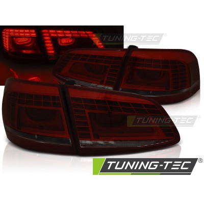 Оптика альтернативная задняя LED Volkswagen Passat B7 универсал (2010-2014) красно-тонированная