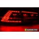 Оптика альтернативная LED SEQ Volkwagen Golf 7 (2012-…) красно-тонированная